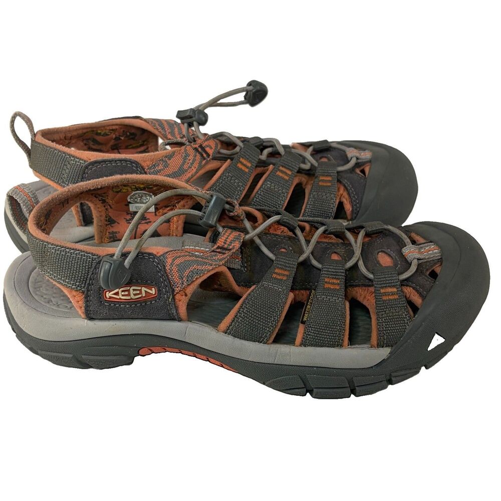 Keen Newport H2 Hiking Sandal Women’s Sz. 8.5 Grey and Orange